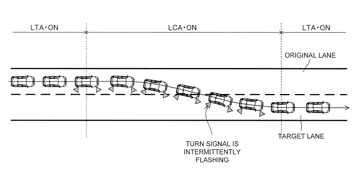 Lane change assist apparatus for vehicle