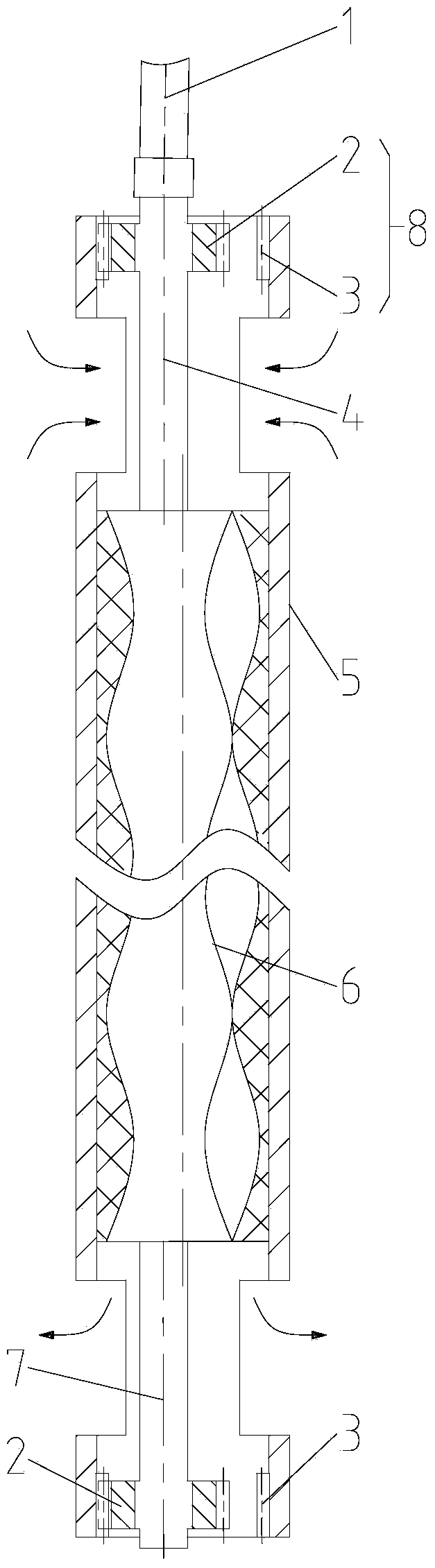 Single-screw pump capable of balancing axial force and radial force