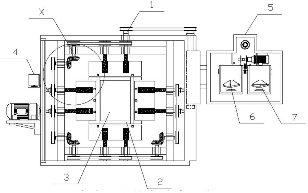 An external force damage detection device for exposed frame glass curtain wall