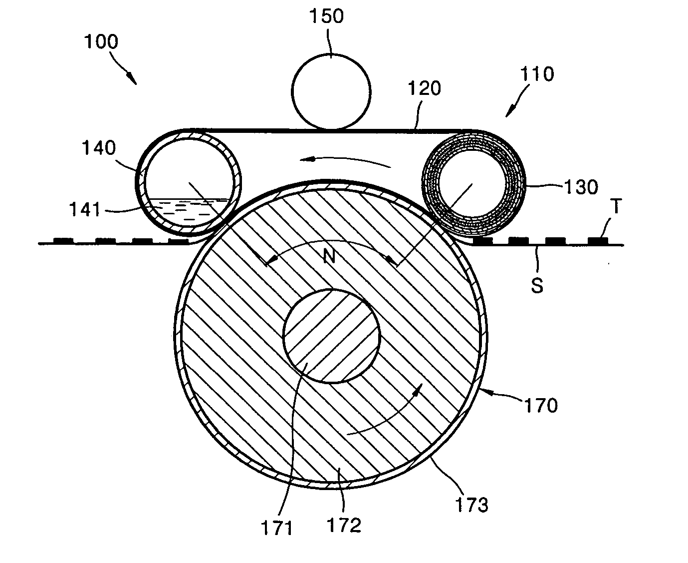 Fusing device of electro-photographic image-forming apparatus and method of using