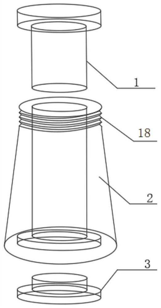 A preparation device and method for a rock-soil model test piece