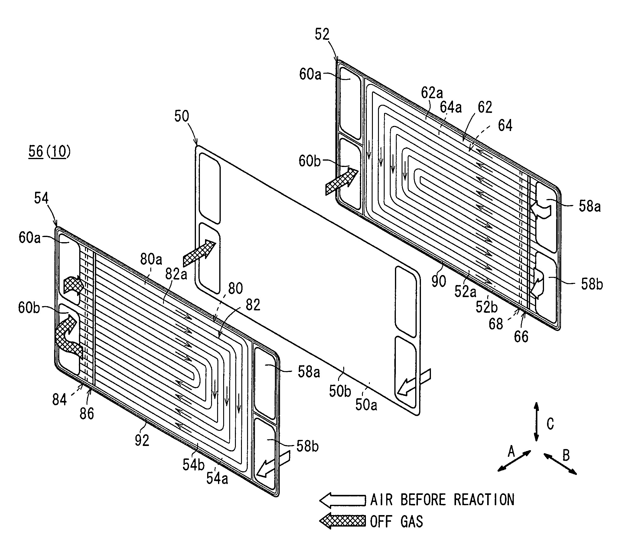 Reactant gas humidification apparatus and reactant gas humidification method