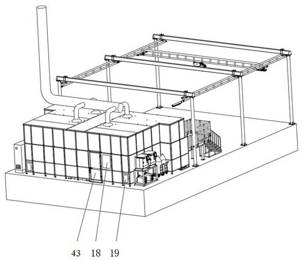 Rotary intelligent automatic welding workstation for five large pieces of passenger car body framework