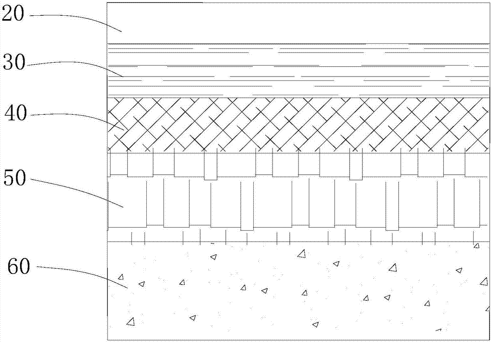 Environment-friendly road surface and construction method thereof