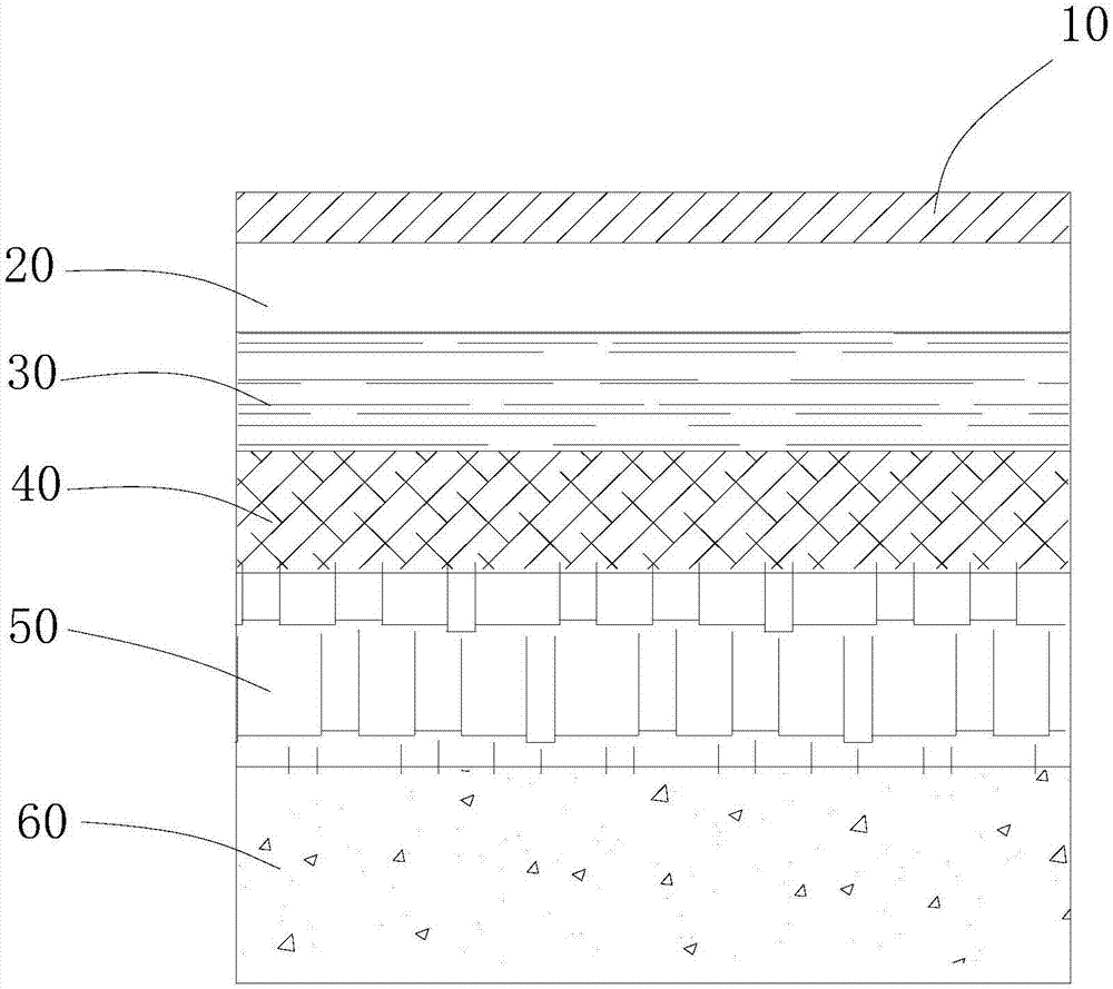 Environment-friendly road surface and construction method thereof