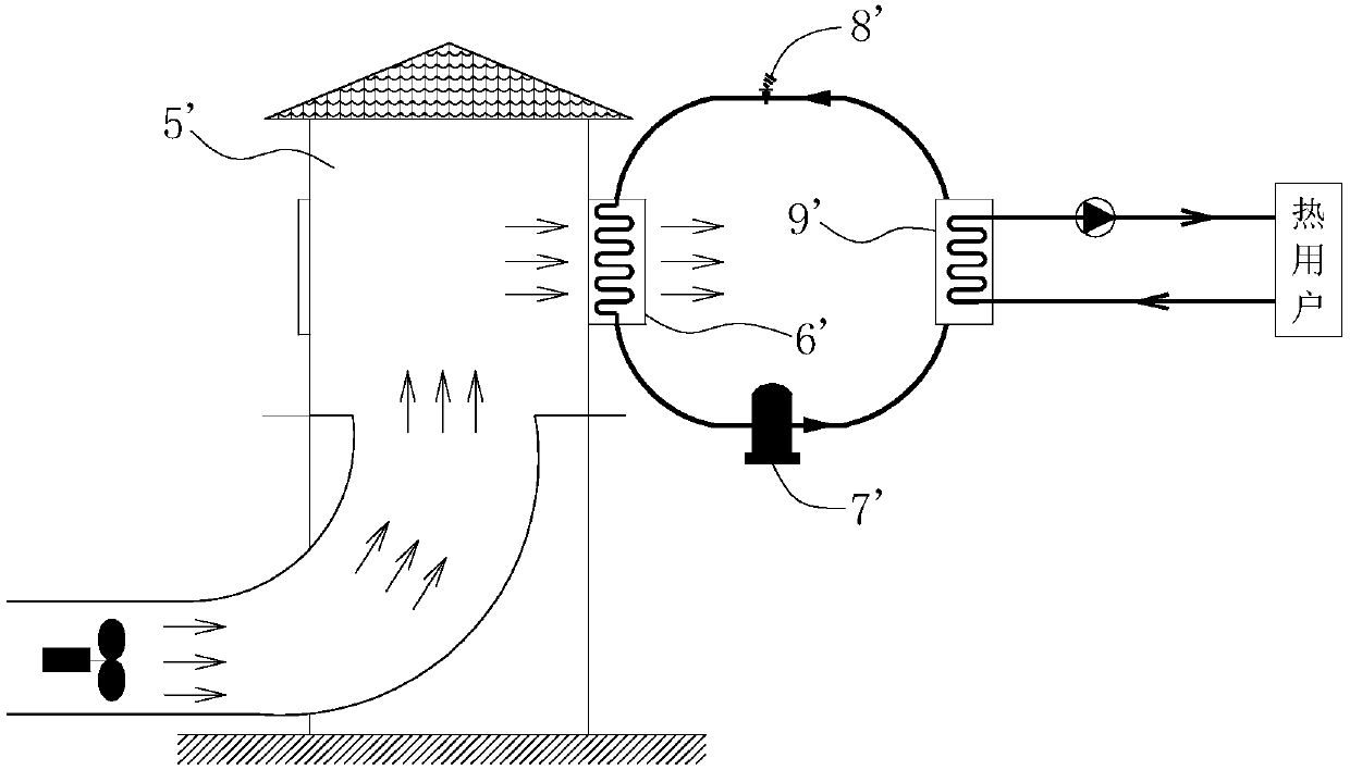 Direct-cooling deep-enthalpy heat-extracting coal mine gas heat pump system