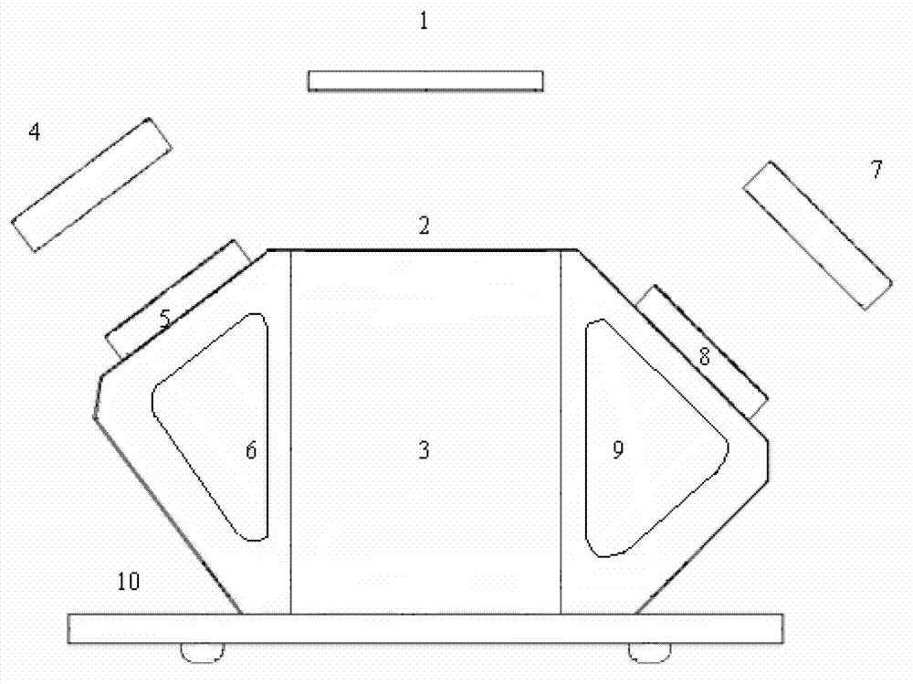 Three-source portable emissivity tester and testing method thereof