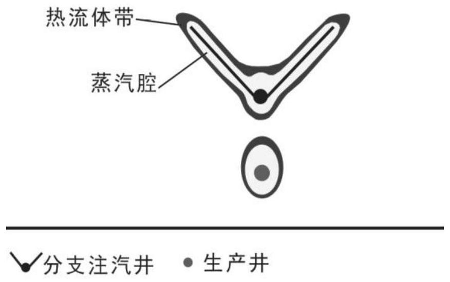 Super heavy oil reservoir multi-branch SAGD reservoir expansion oil extraction method