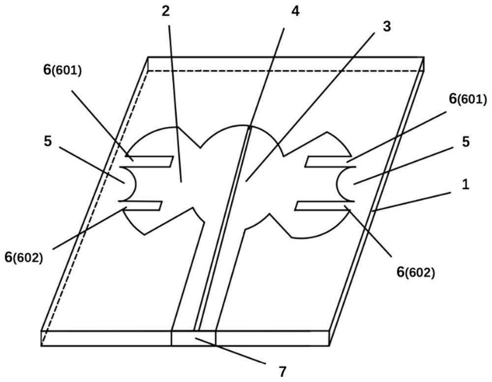 Symmetrical multi-slot terahertz 6G communication application frequency band antenna