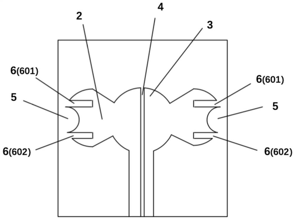 Symmetrical multi-slot terahertz 6G communication application frequency band antenna