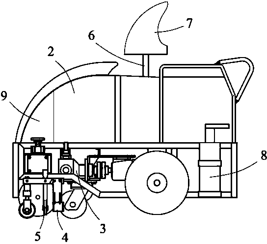 Crack filling machine at airport