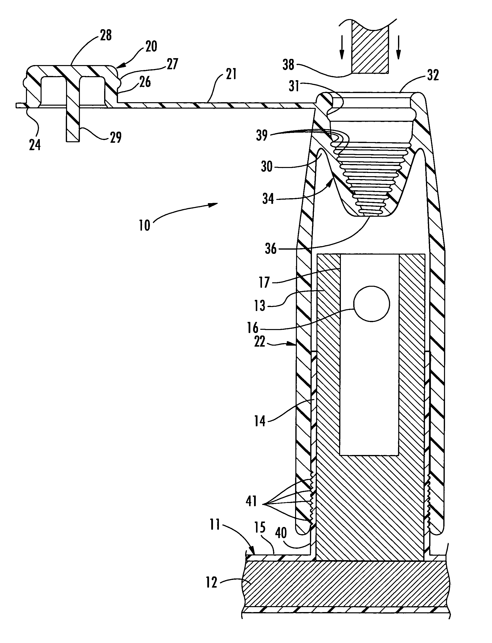 Reusable insulating and sealing structure including tethered cap and associated methods