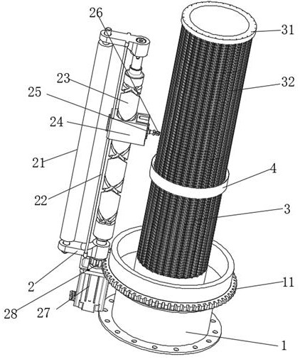 A kind of seamless composite fiber pipe manufacturing equipment and seamless composite fiber pipe