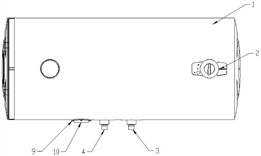 An electric water heater with voltage induction leakage protection and its alarm method