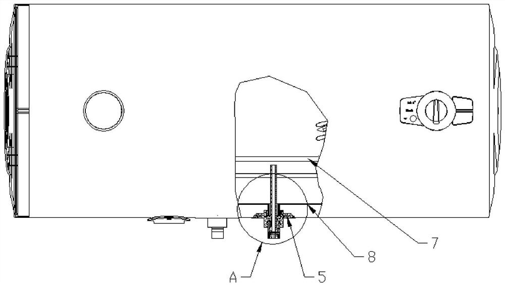 An electric water heater with voltage induction leakage protection and its alarm method