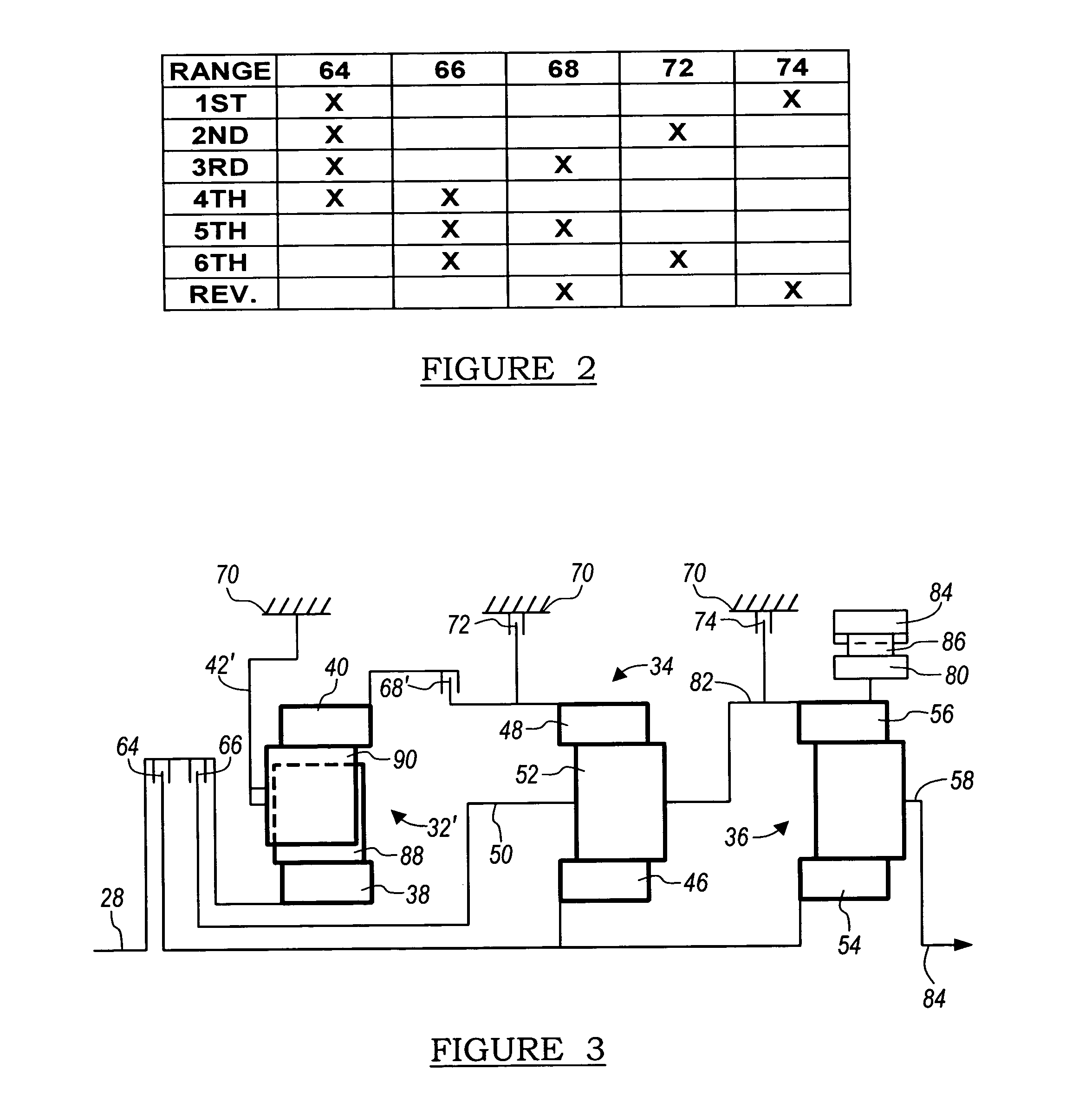 Multiple-speed power transmission for motor vehicles