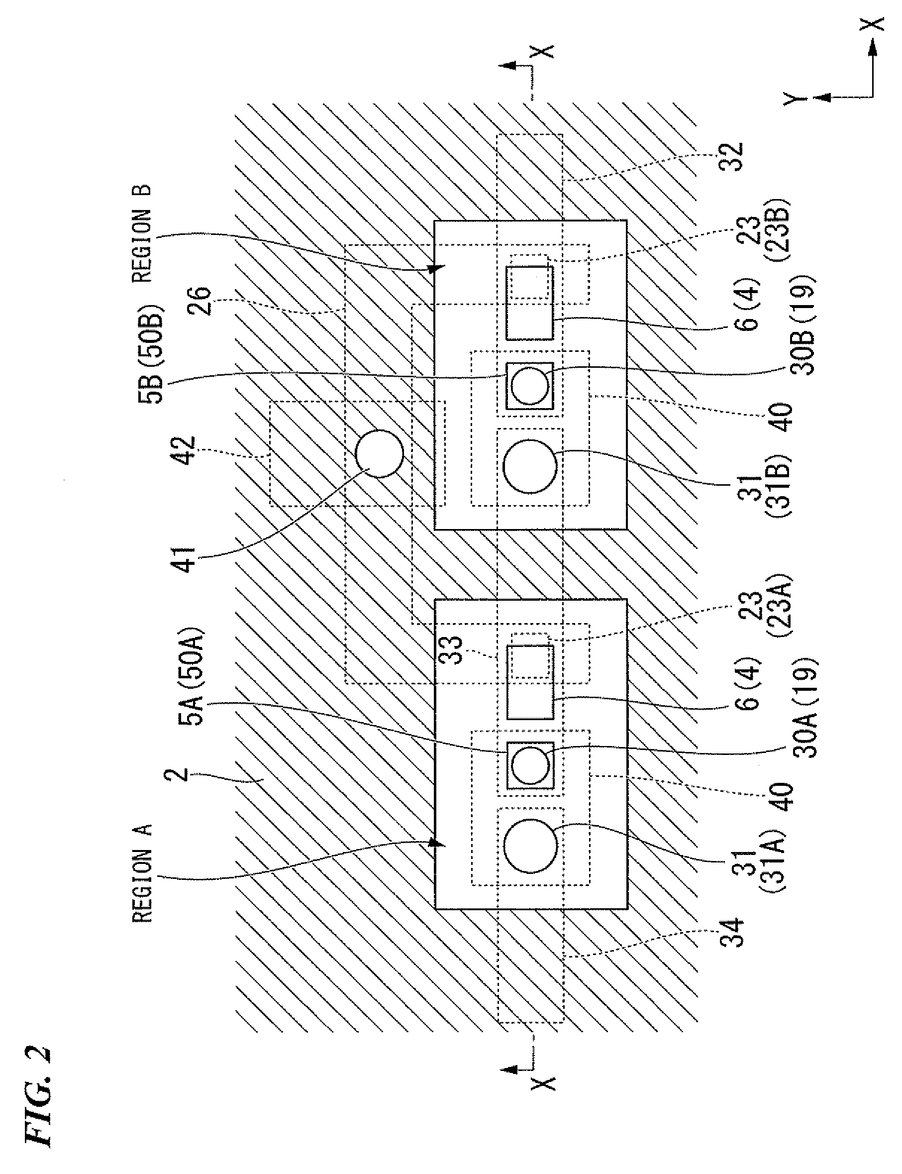 Semiconductor device and method of forming the same as well as data processing system including the semiconductor device