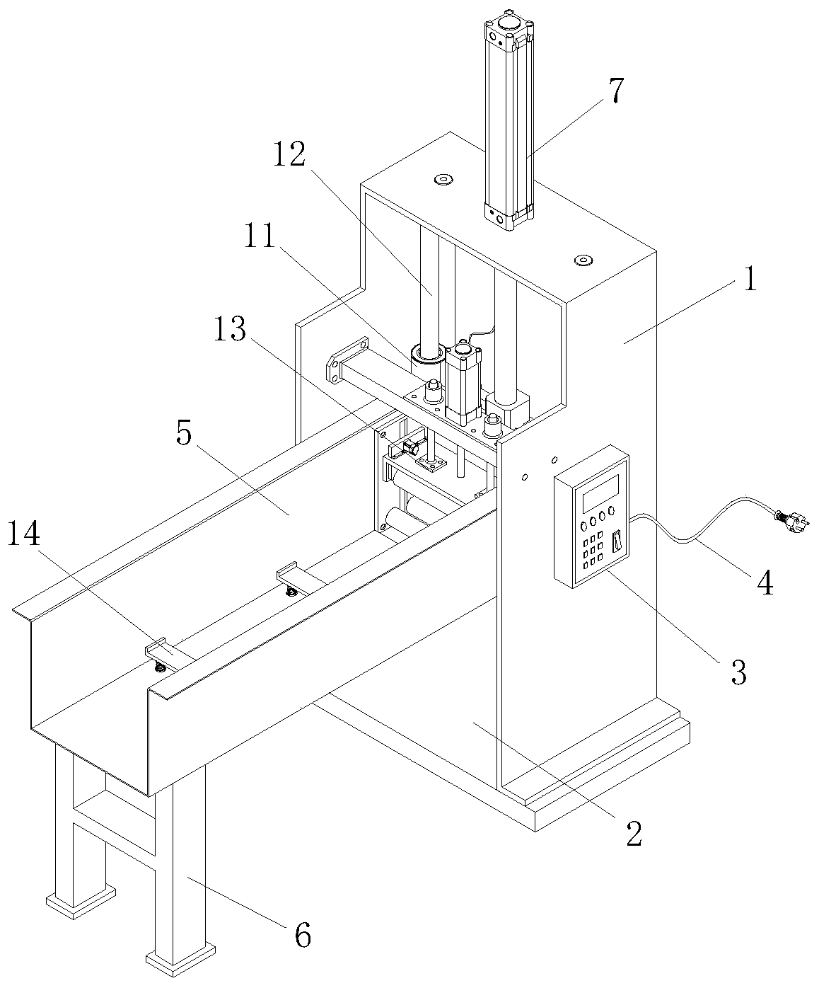 Small-sized efficient cutting device for environment-friendly plate machining