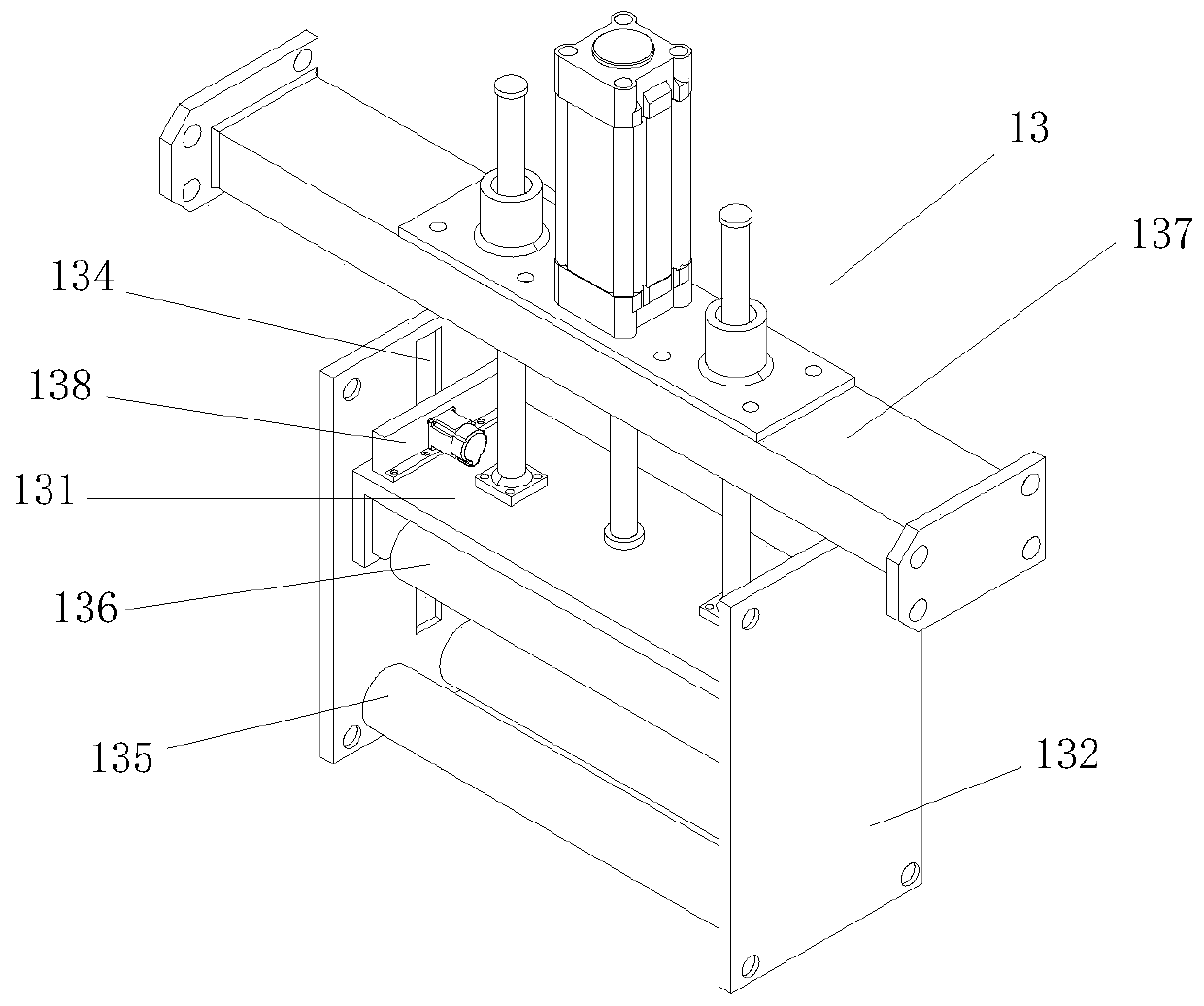 Small-sized efficient cutting device for environment-friendly plate machining