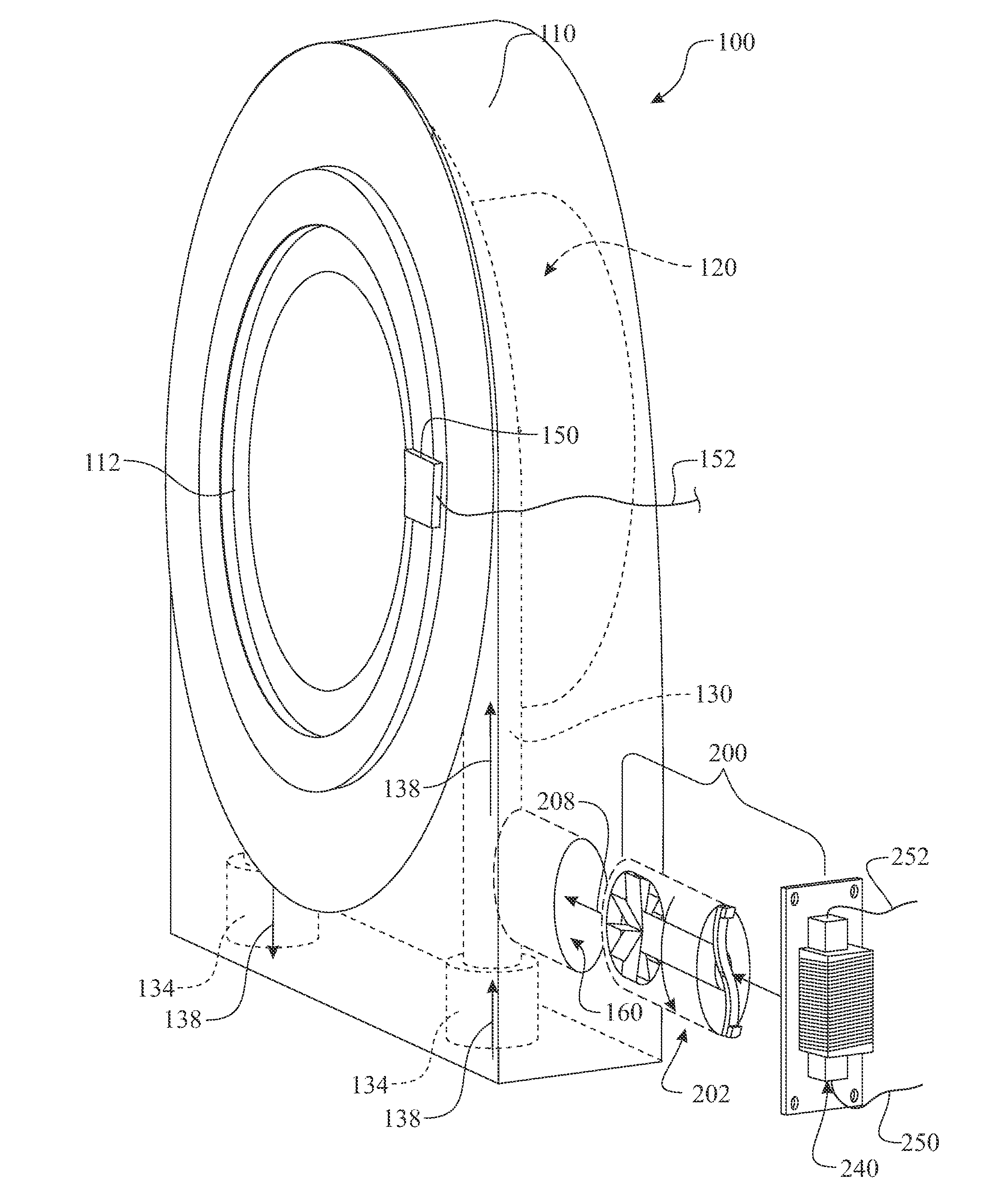 Power harvesting bearing configuration