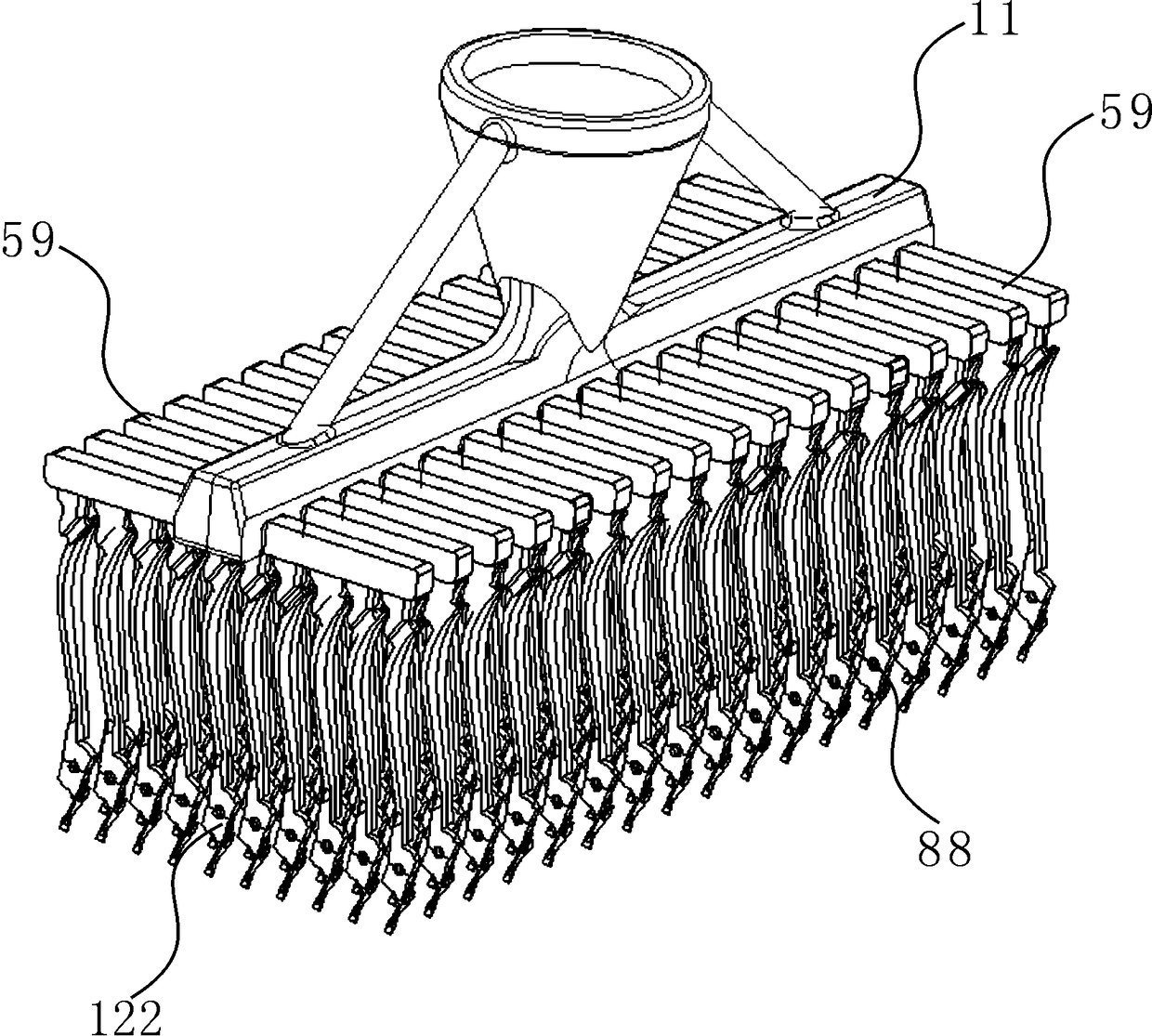 Casting and support connecting structure device