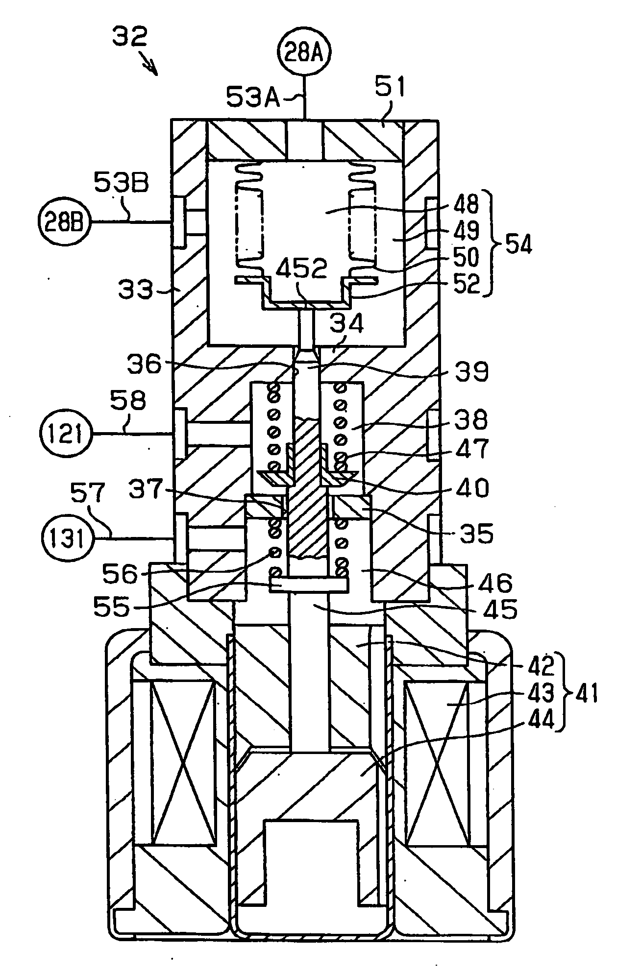 Displacement control valve for variable displacement compressor