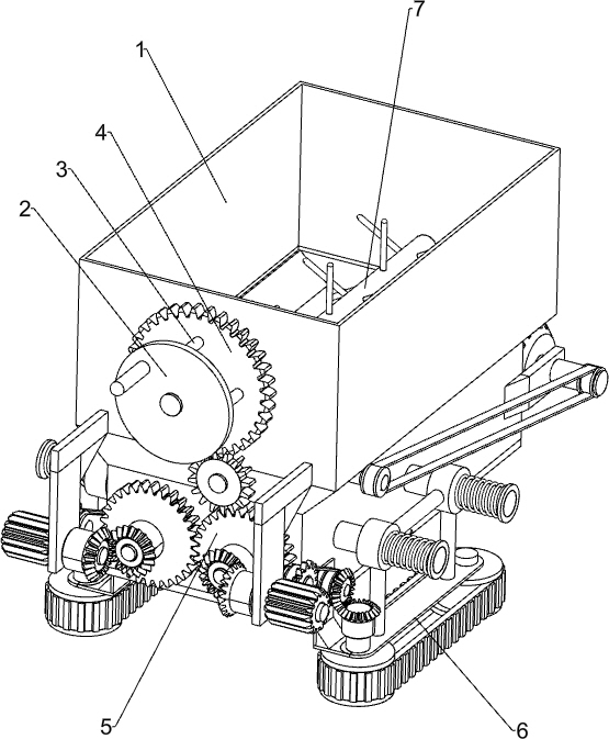 Cement laying device applied for architecture wall building