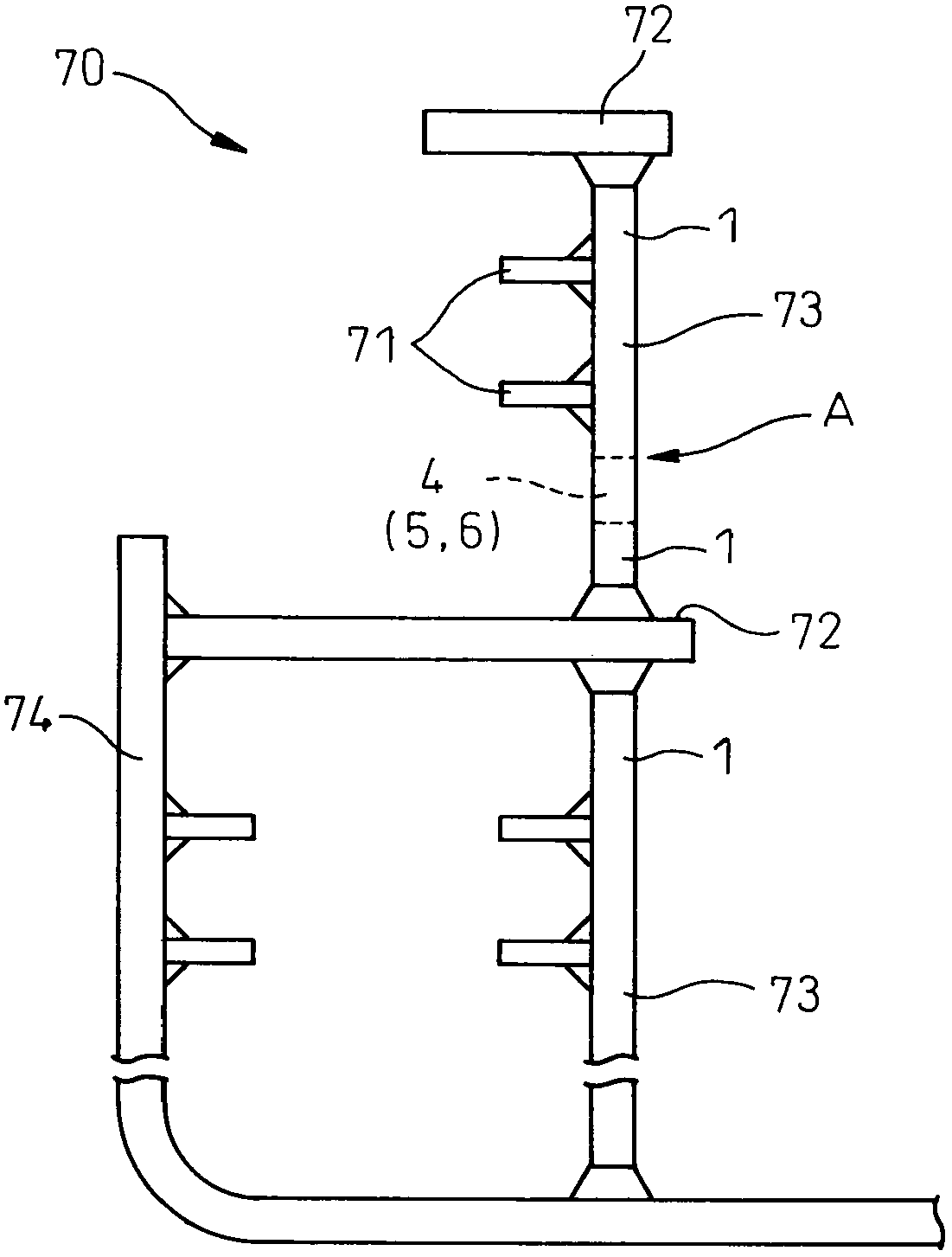 Weld structure having resistance to brittle crack propagation