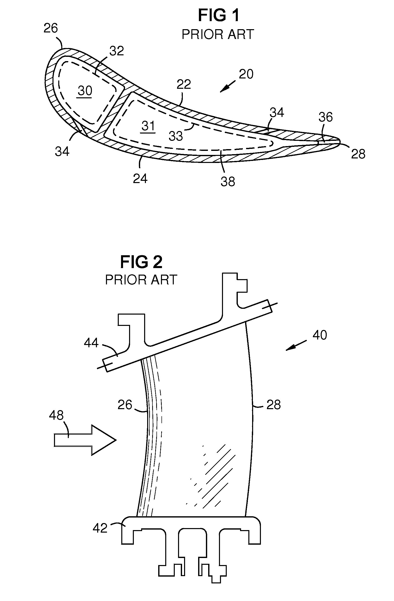 Near-wall serpentine cooled turbine airfoil