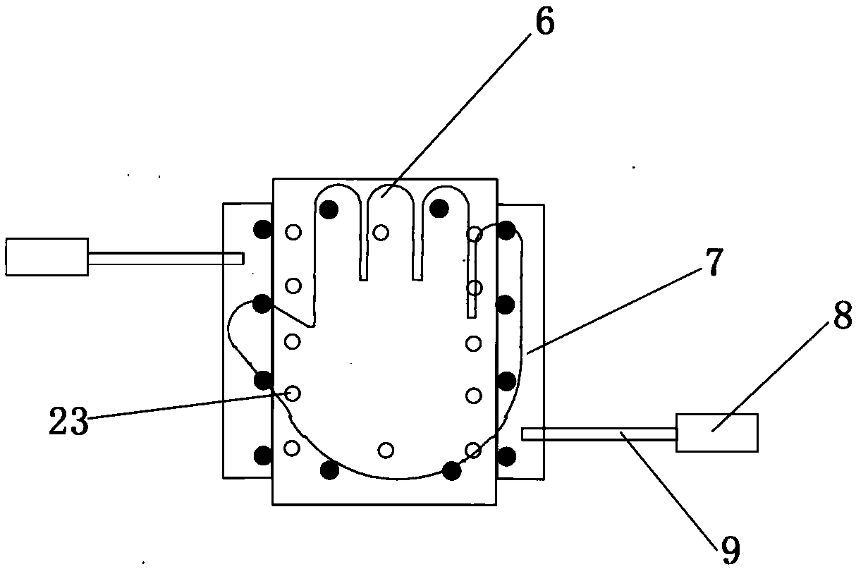 Automatic plastic glove folding machine