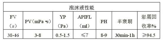 Strong inhibition type anti-collapse foam liquid for drilling