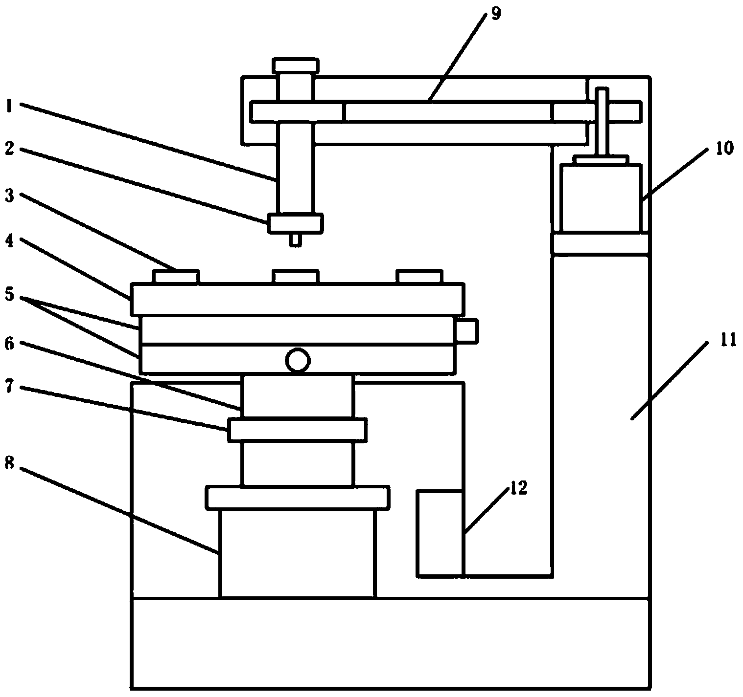 Friction load coupling experimental device and friction load coupling experimental method in marine climate environment