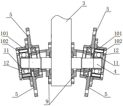 A ditching and fertilizing integrated machine