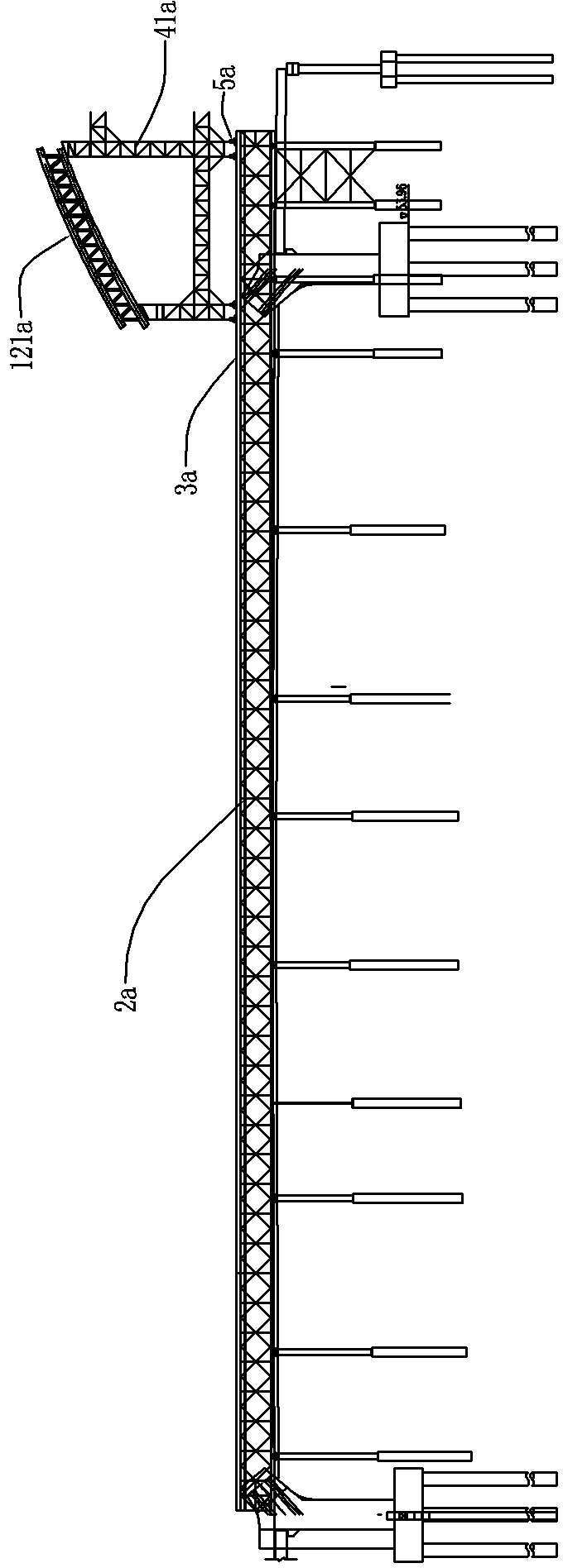 Erection method of steel tube arch bridge arch center