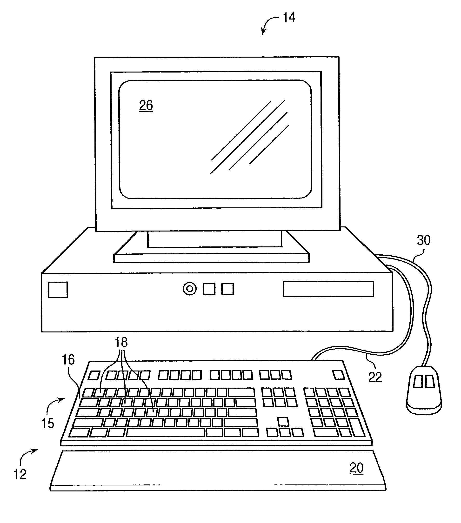 Haptic feedback using a keyboard device