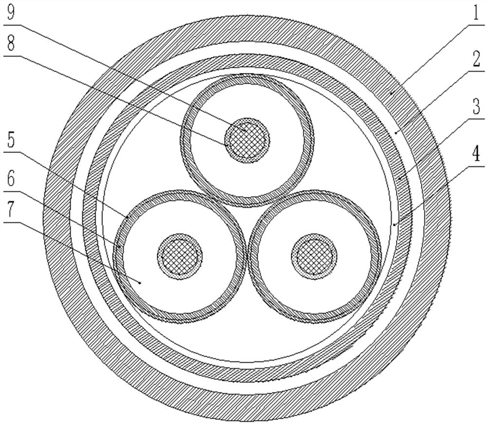 Method for rapidly repairing damage of directly-buried cable