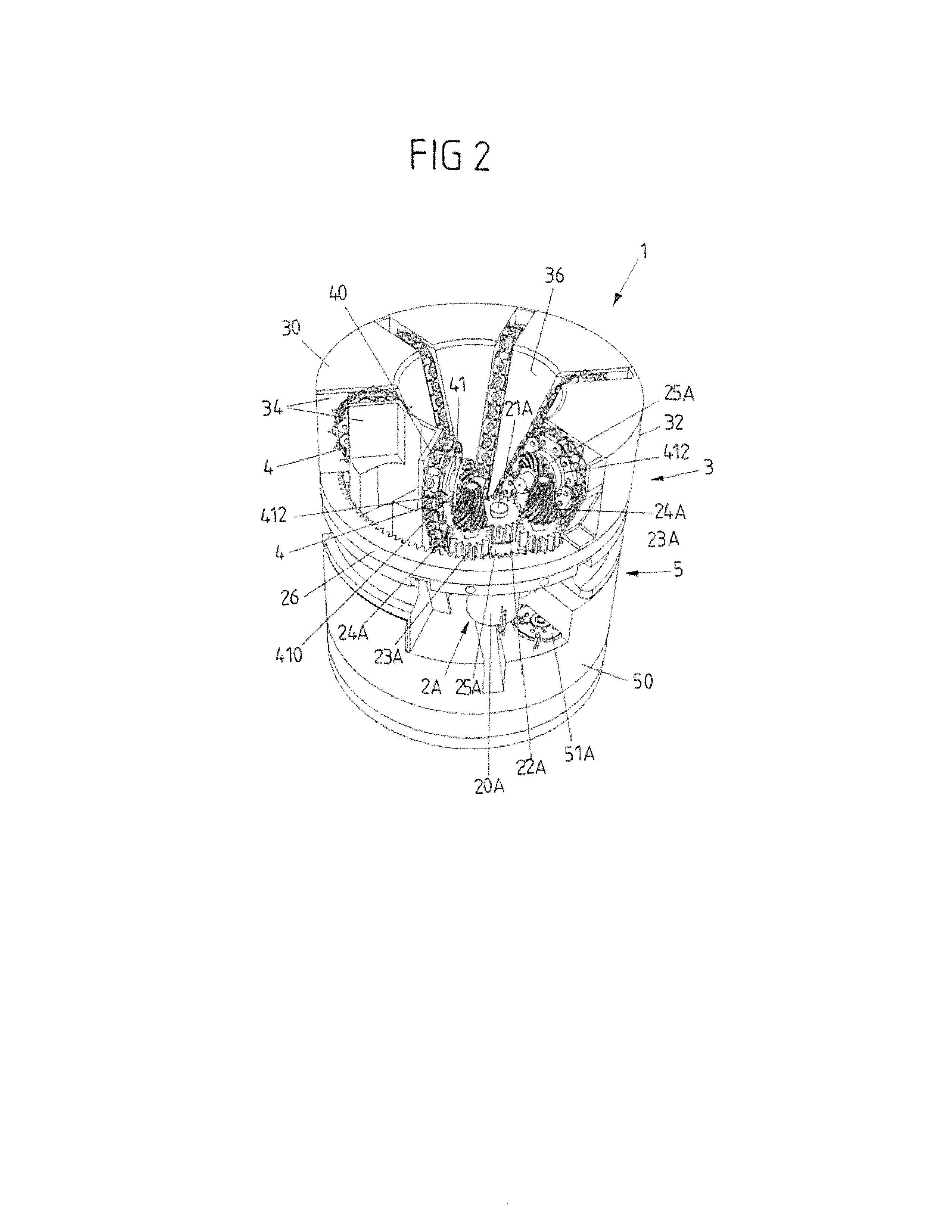 Compacting device for compacting container