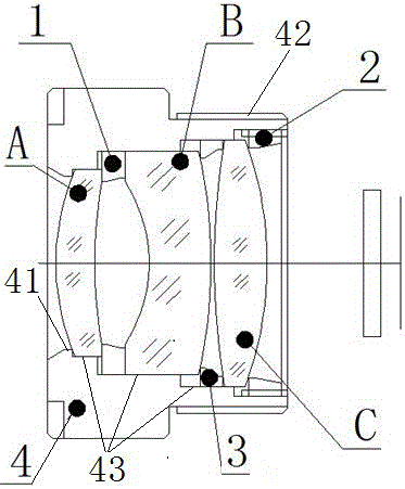 Super-distant-vision glare-interference-prevention long-wave infrared optical athermalized automotive lens