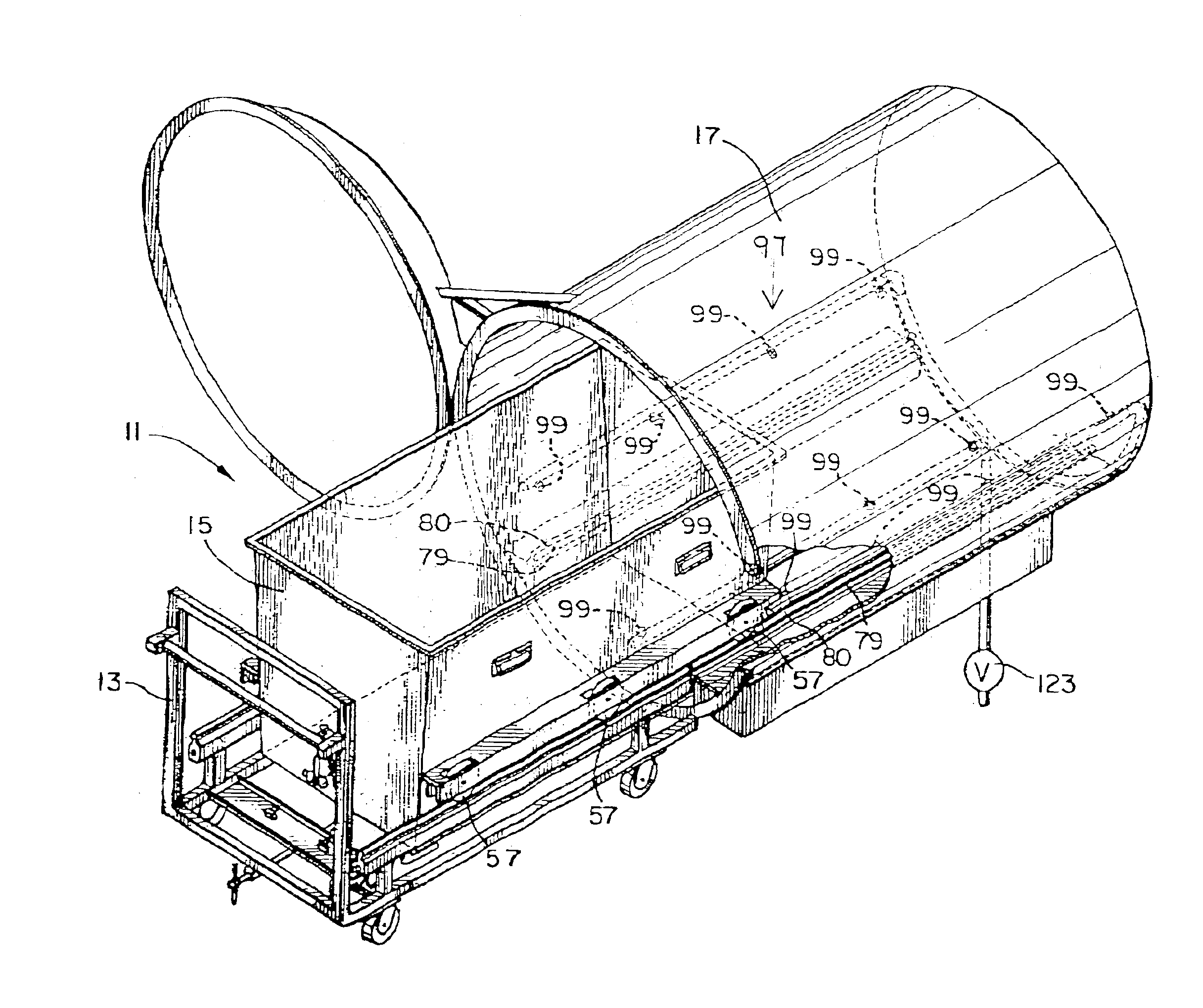 Steam sterilization system for sterilizing medical waste