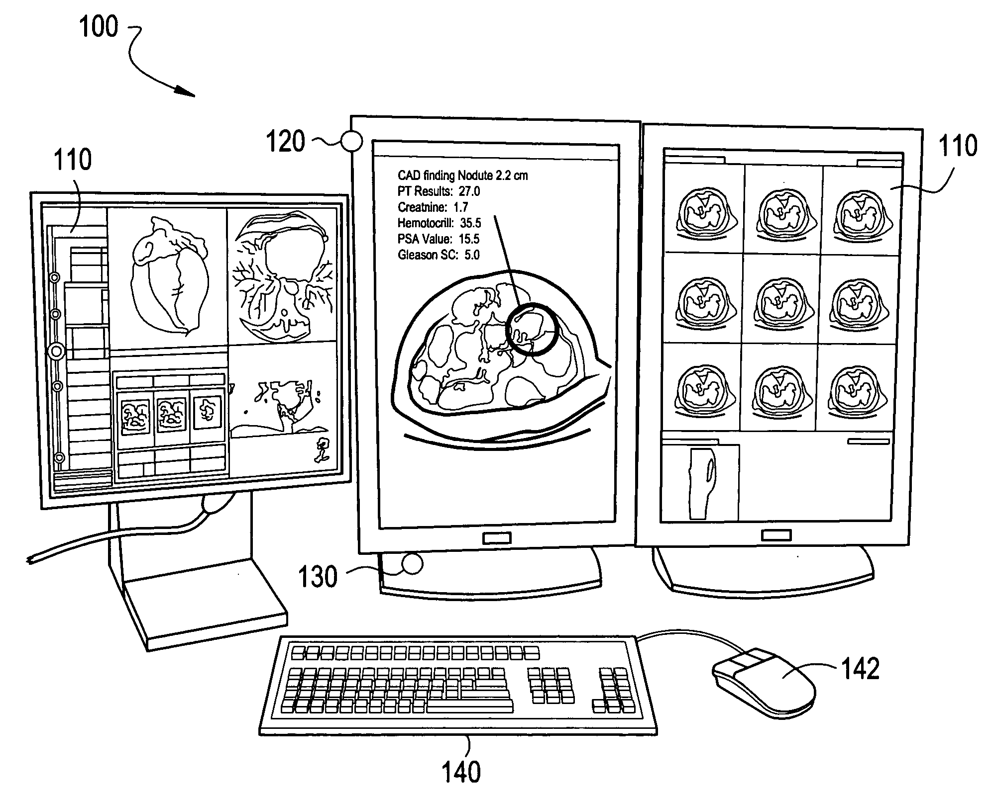 System and method for presentation of enterprise, clinical, and decision support information utilizing eye tracking navigation