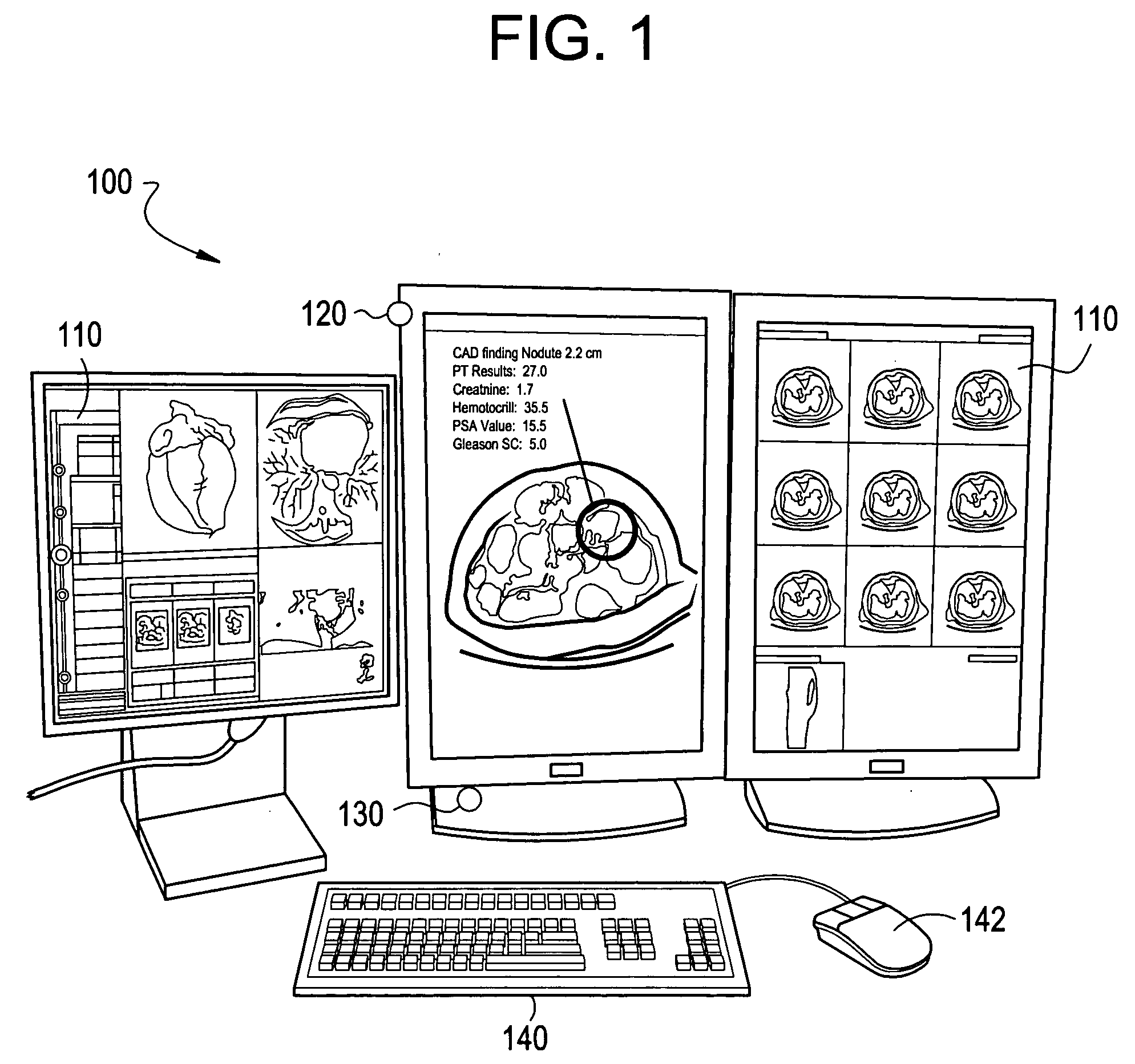 System and method for presentation of enterprise, clinical, and decision support information utilizing eye tracking navigation