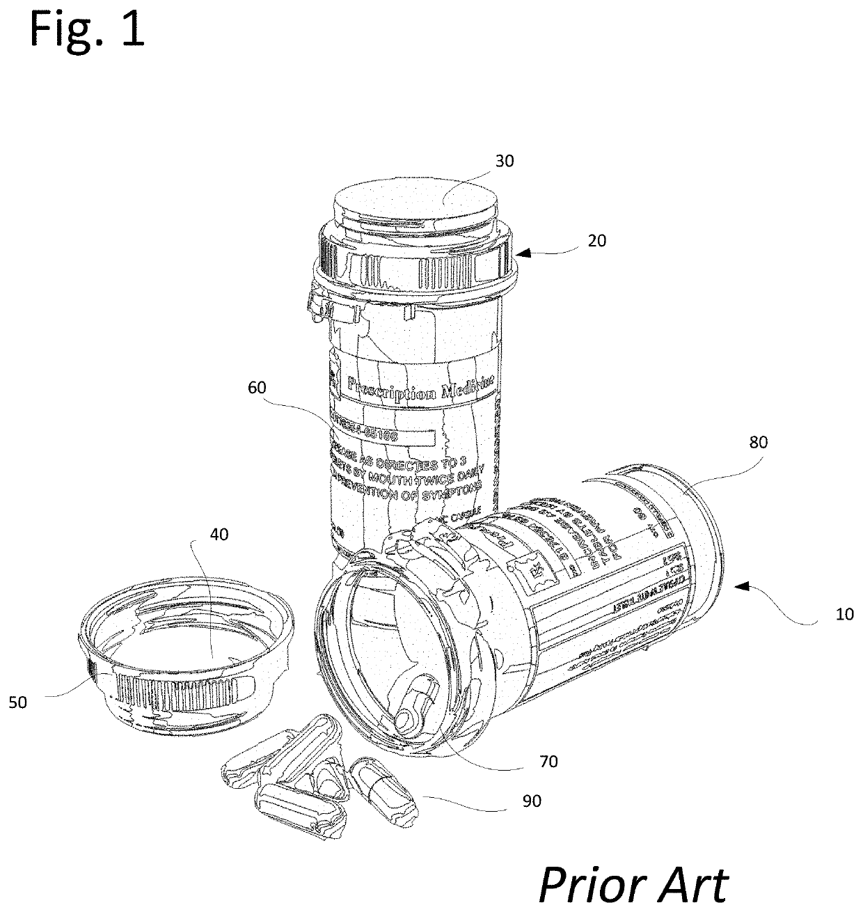 Medication container for dosage compliance