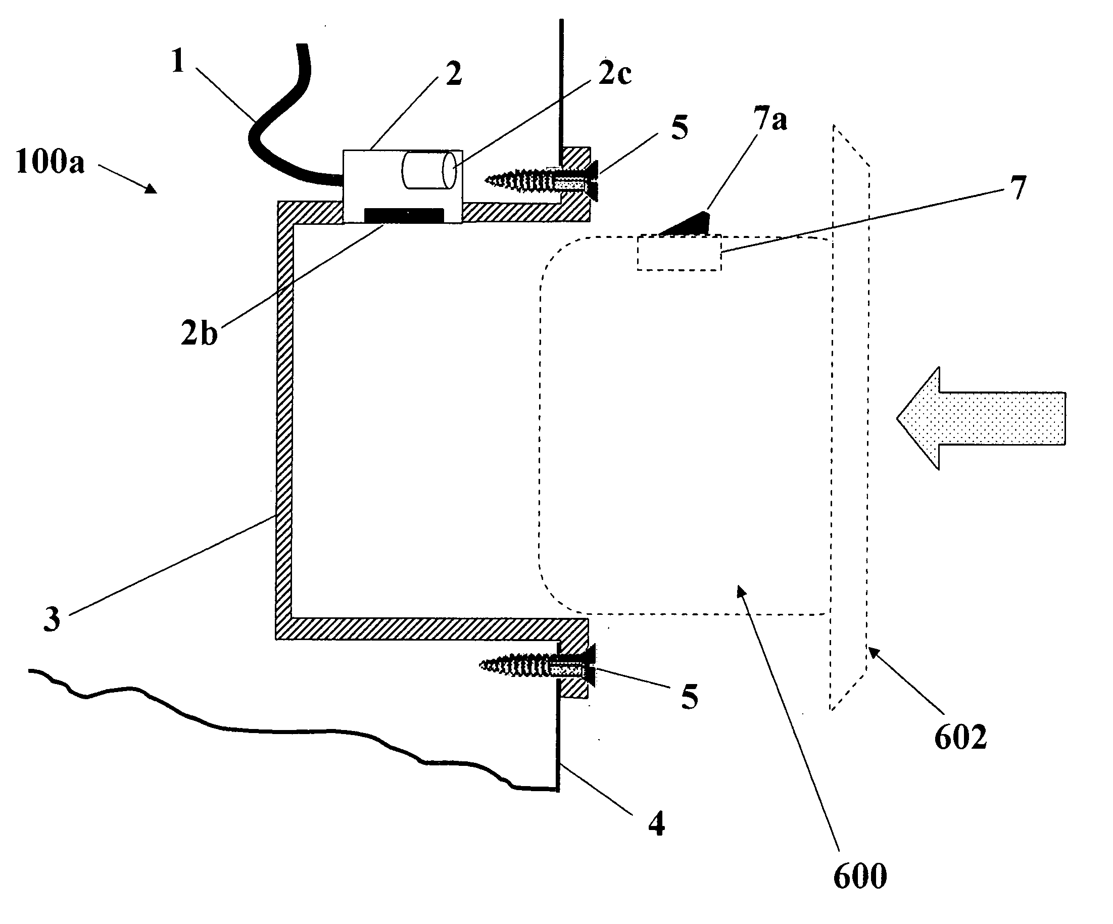 Insertable wall mounted computing apparatus