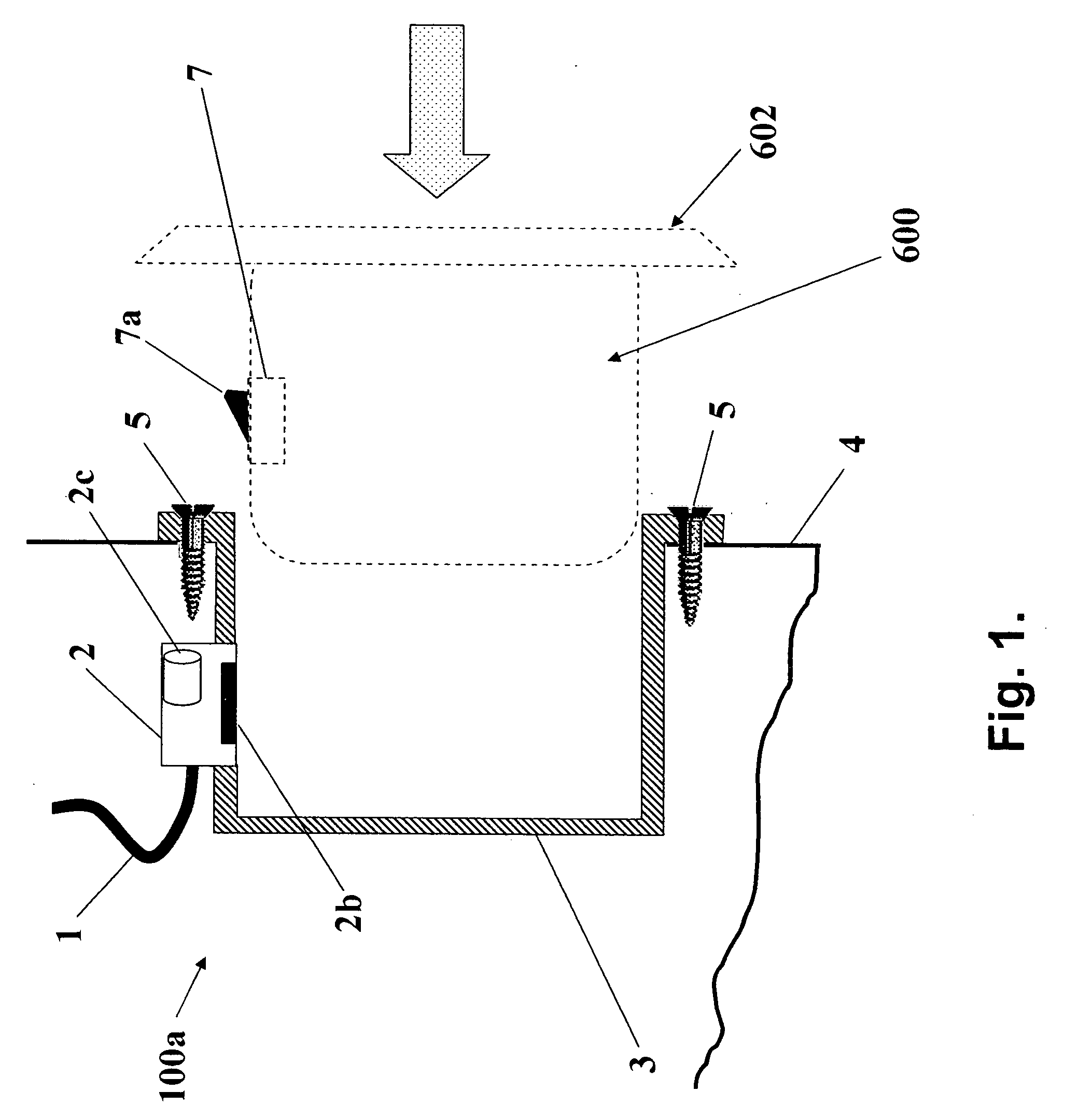 Insertable wall mounted computing apparatus