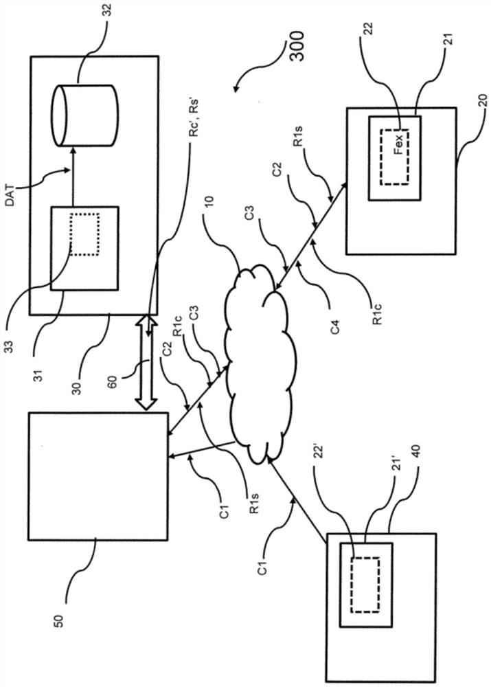 Method for managing an access and display service of confidential information and data by means of a virtual desktop