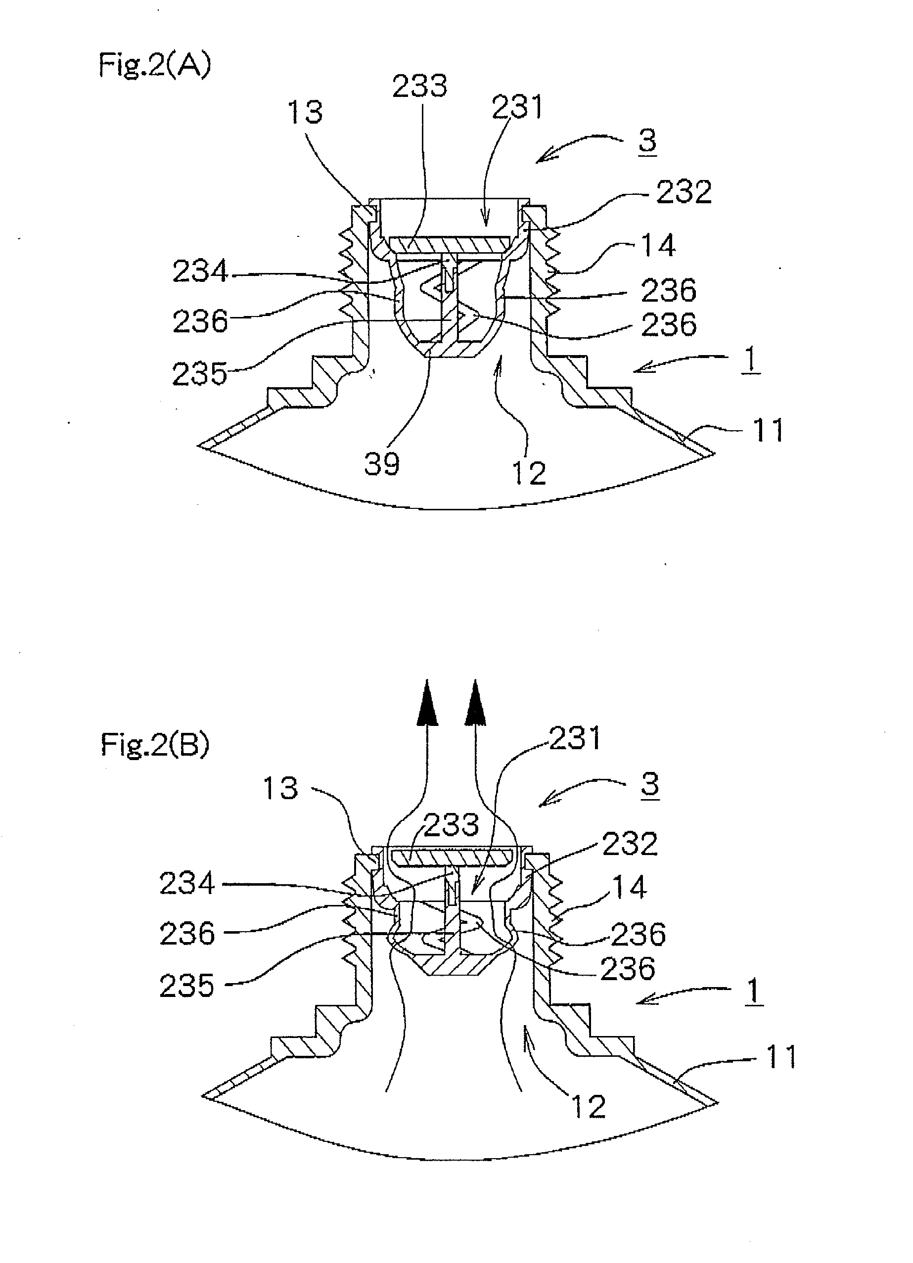 Valve mechanism for tube-type fluid container