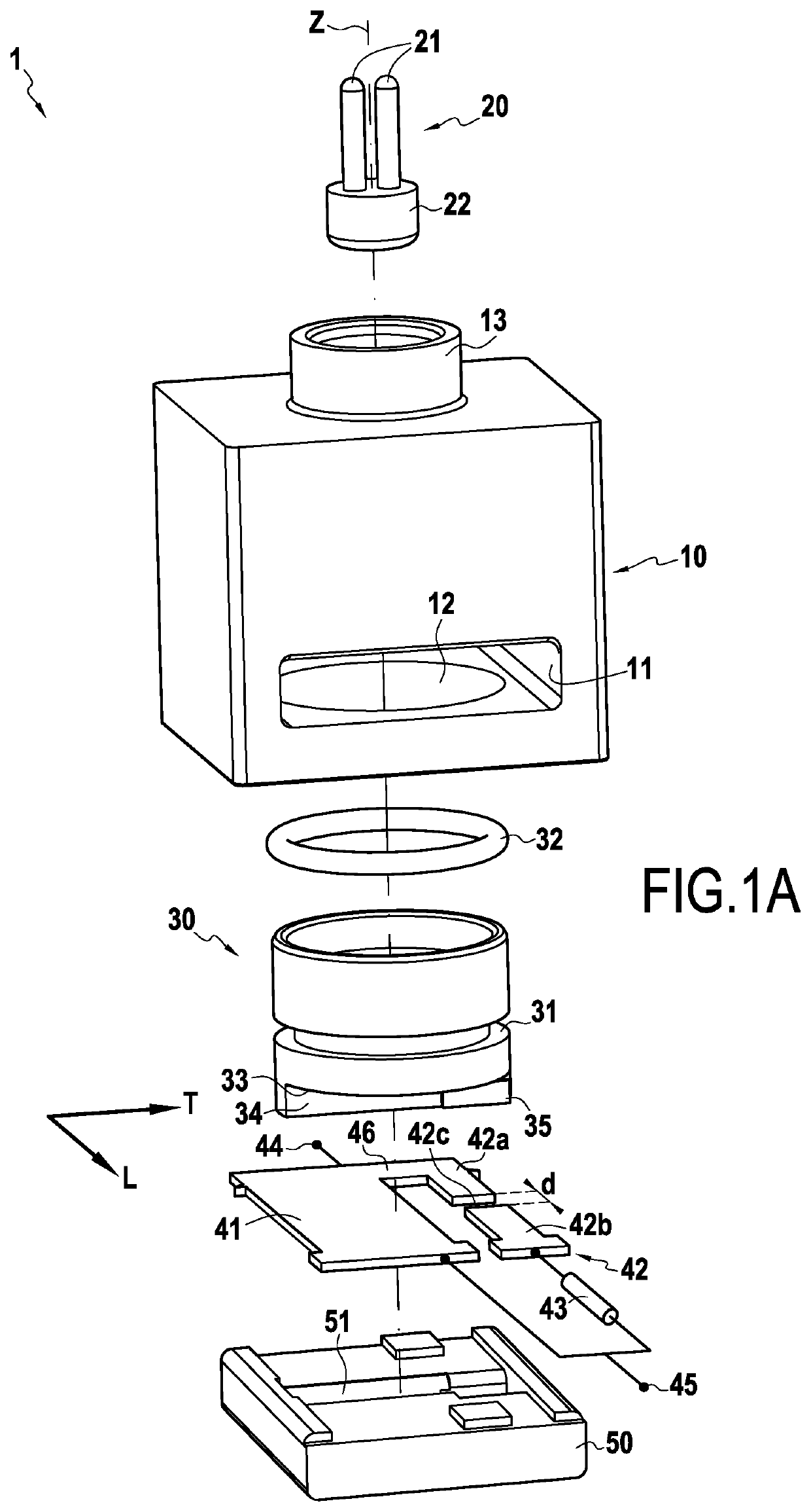 Pyrotechnic switching device