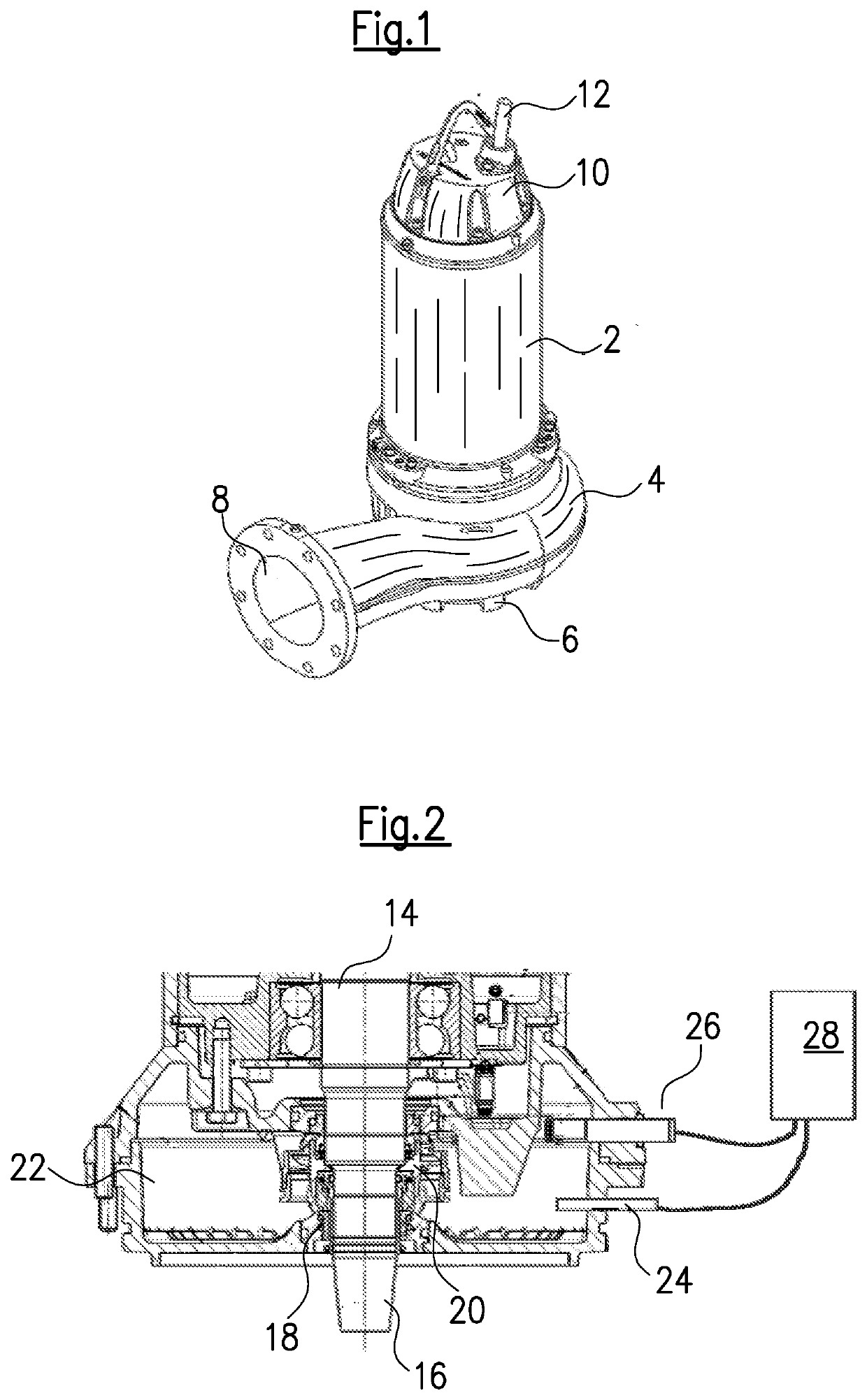 Pump device and method for determining the concentration of a substance inside a liquid