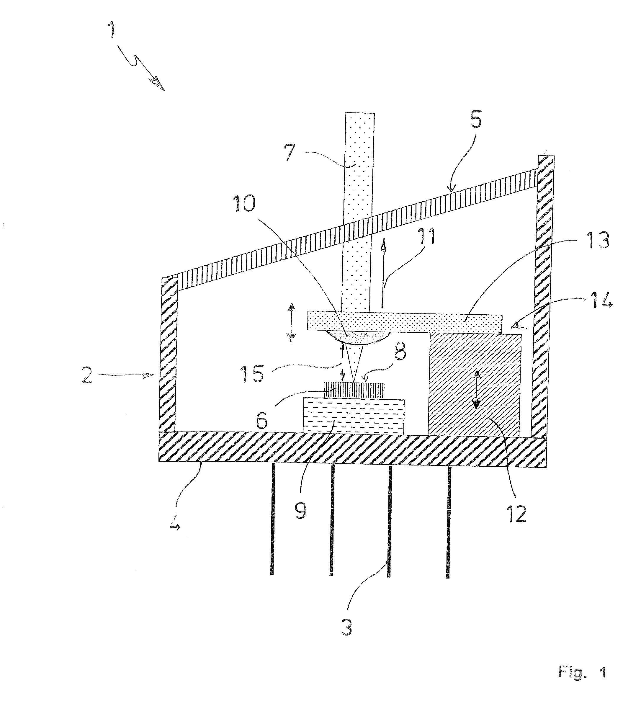 Laser diode structure with reduced interference signals