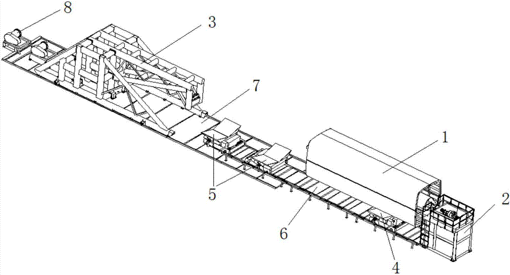 Demolding method and equipment for large-scale winding product